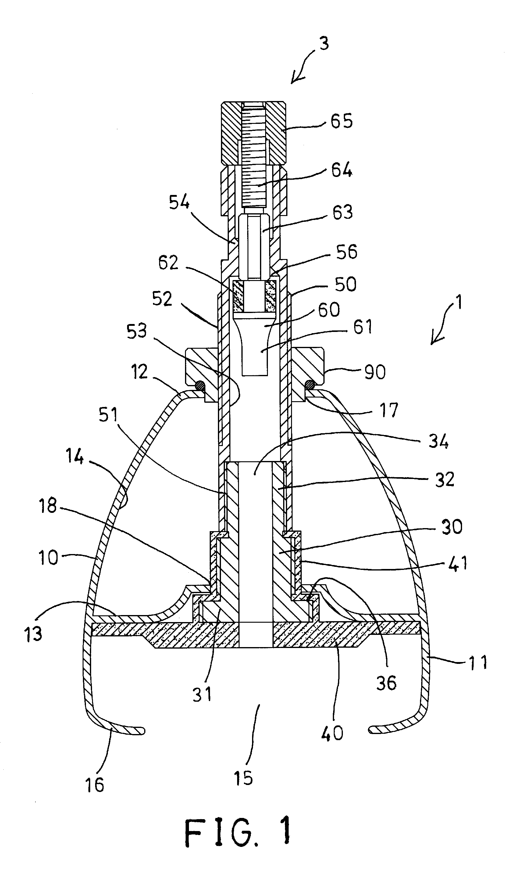 Valve device for tubeless tire