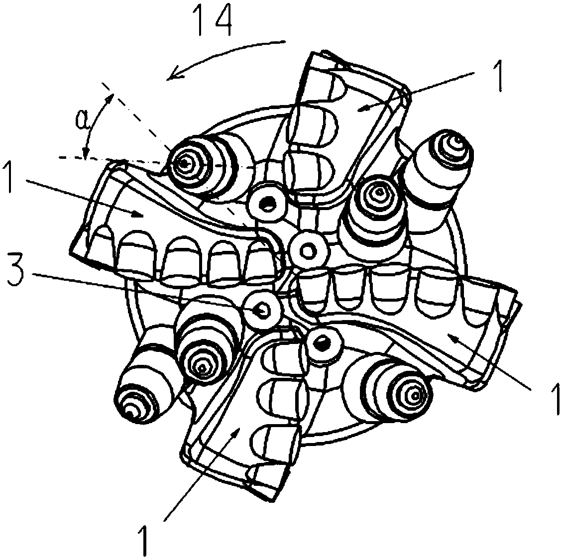 Combined cutting PDC drill bit with spin-tunneling tooth structure