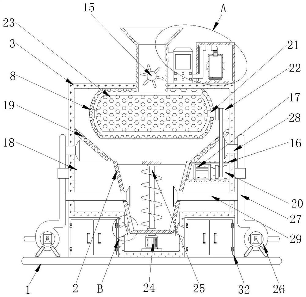 Rice husking machine capable of thoroughly removing dust for grain processing