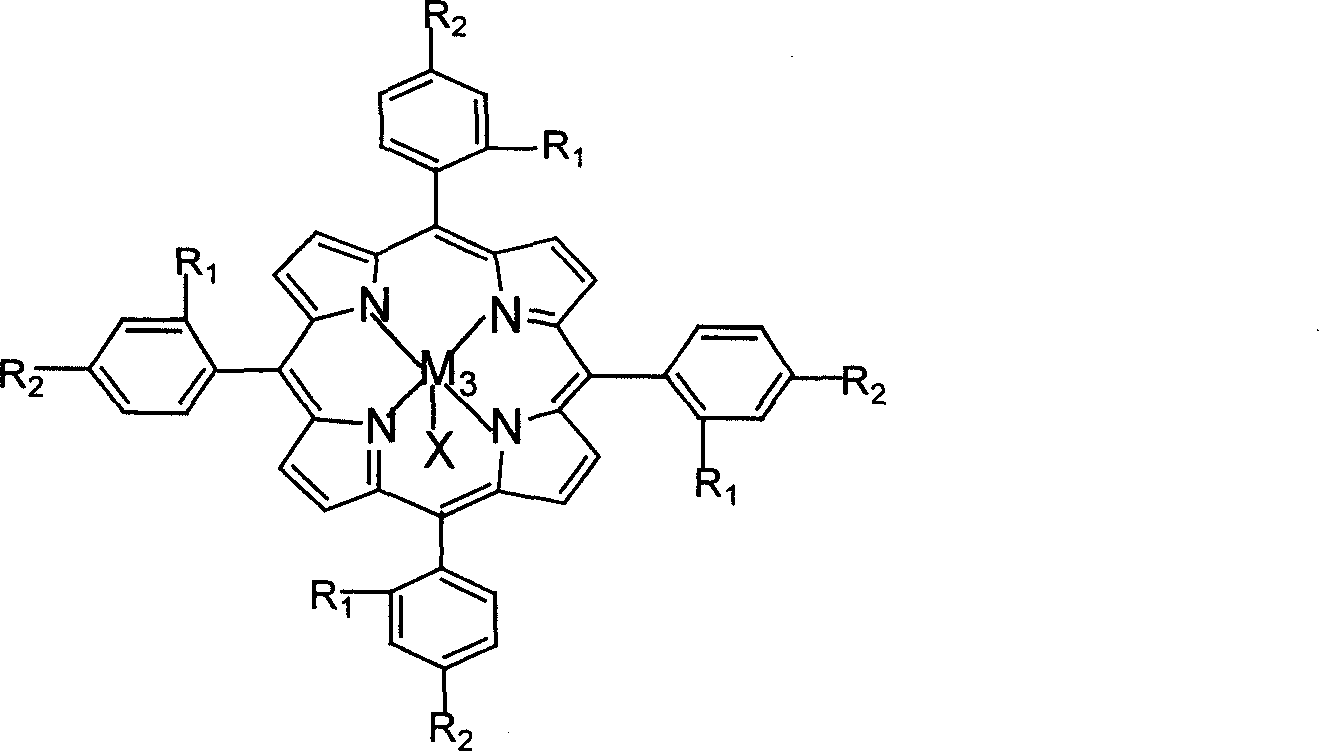 Process for preparing P-nitro benzoic acid by bionically catalystically oxidizing P-nitro toluene with oxygen