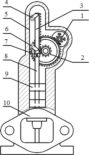 Constant-torque electric EGR (Exhaust Gas Recirculation) valve driving mechanism