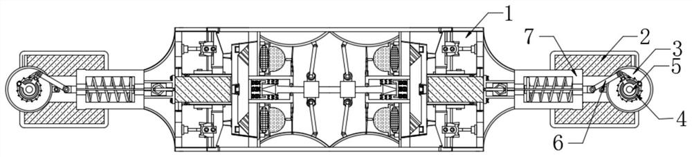 Equipment for promoting uniform discharging of adhesive sticker raw materials according to amplitude force