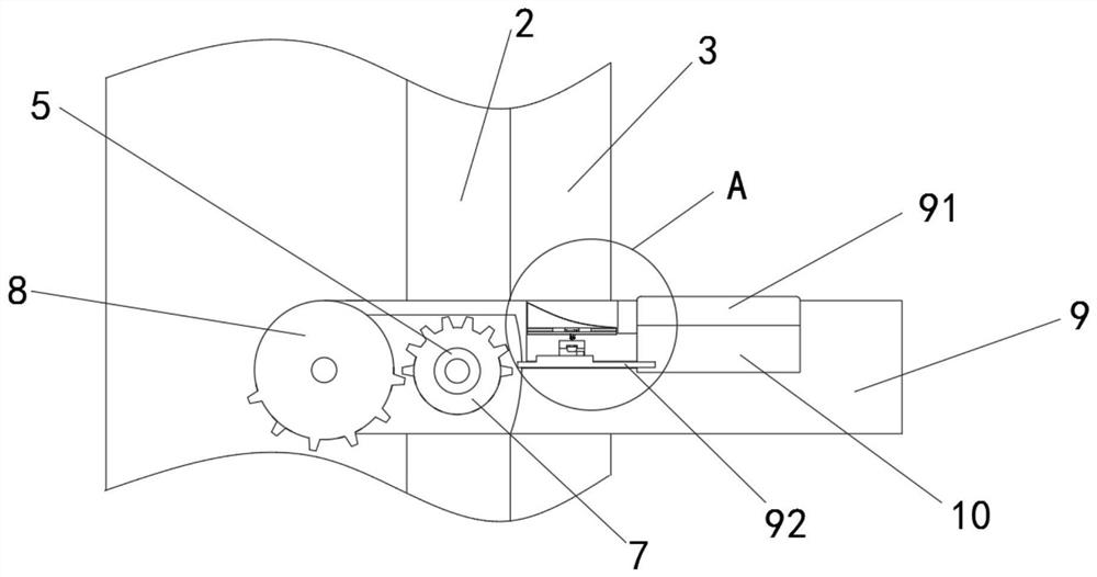 Shielding door cab apron placing device for rail transit