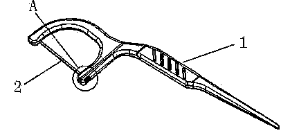 Method used for producing floss picks by wire groove sintering