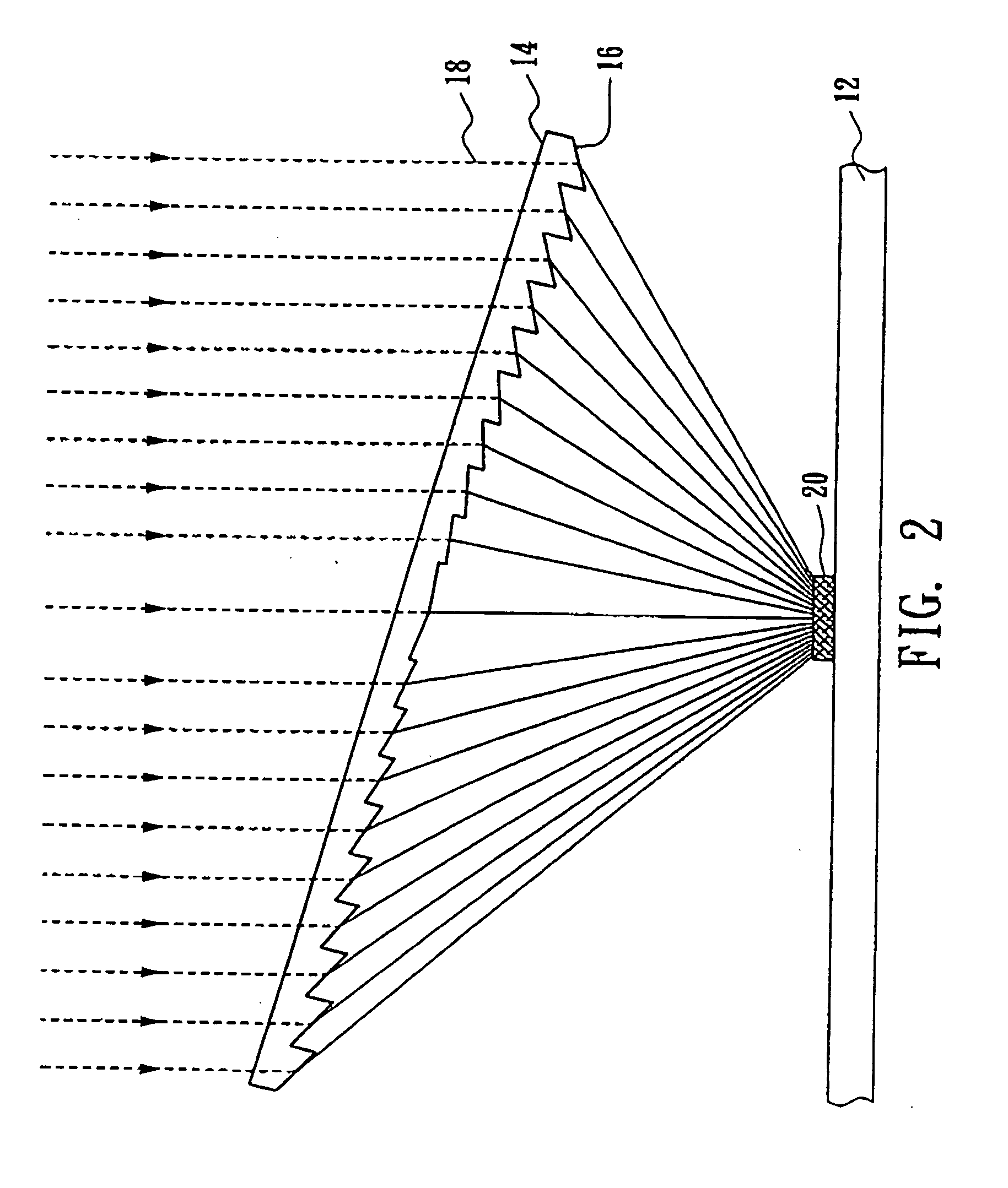 Solar energy collector and array of the same