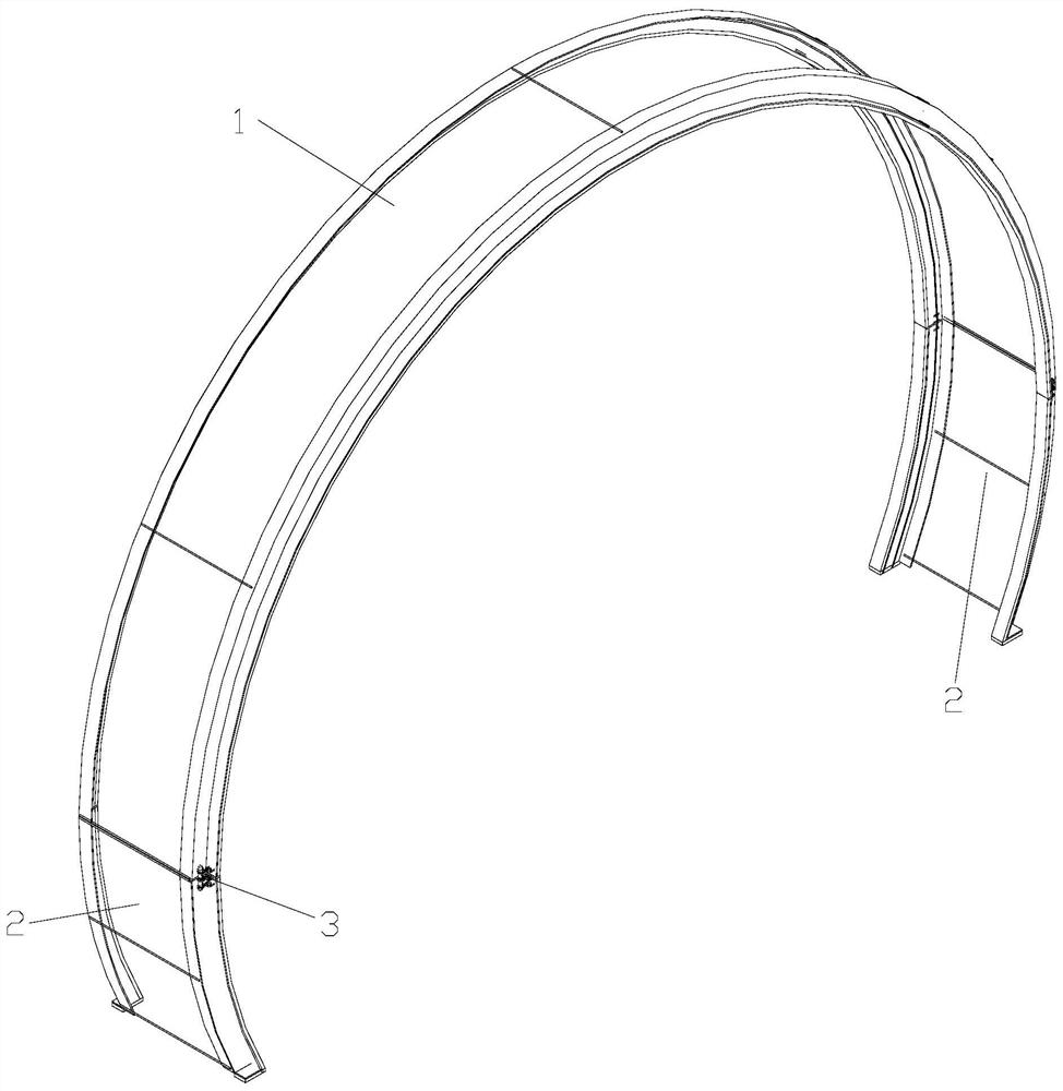 Typical formwork for concrete drainage pipe junction plaster band construction, and construction method