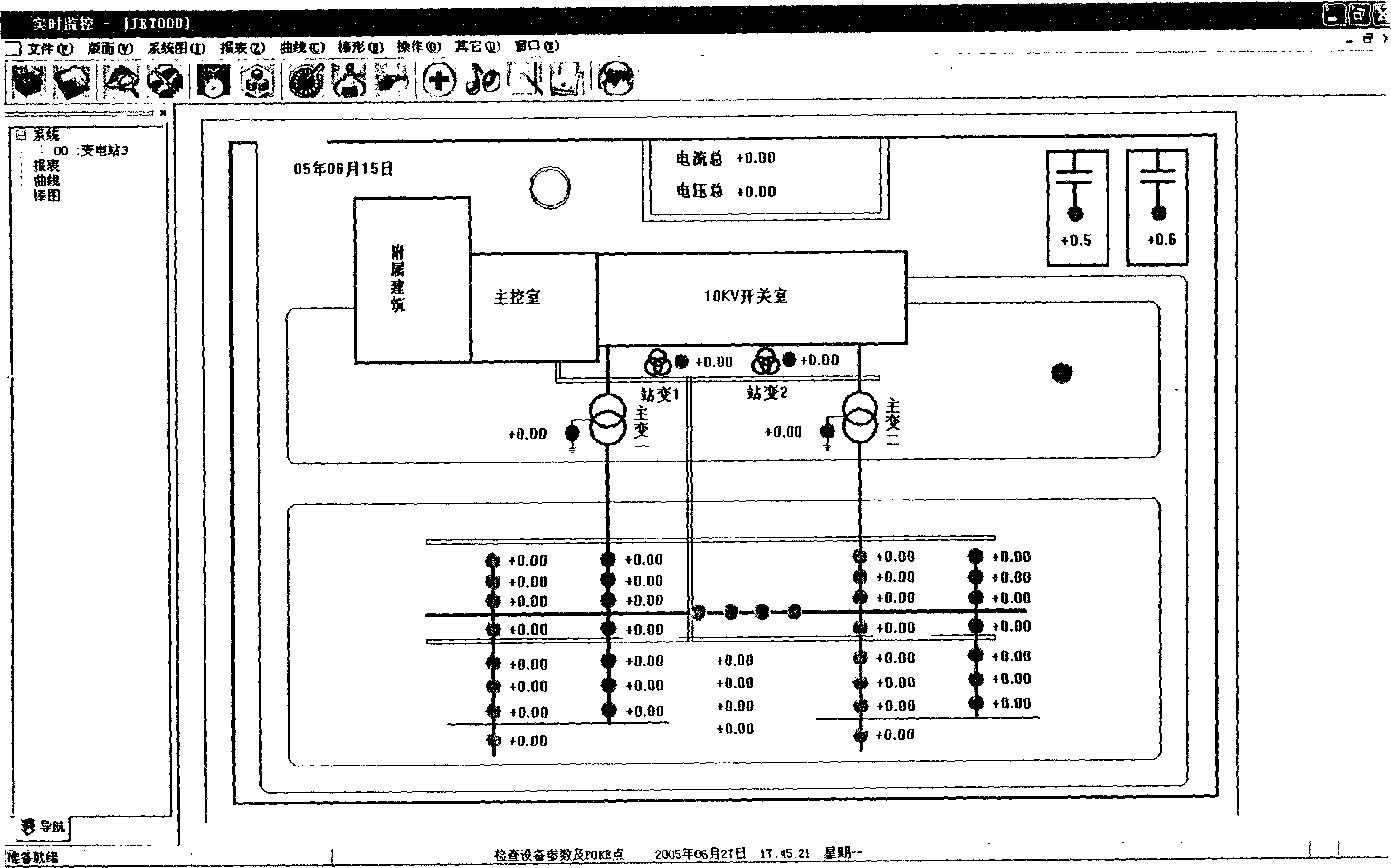 Large-scale grounding network detection technology and detection system for power plant and transformer substation