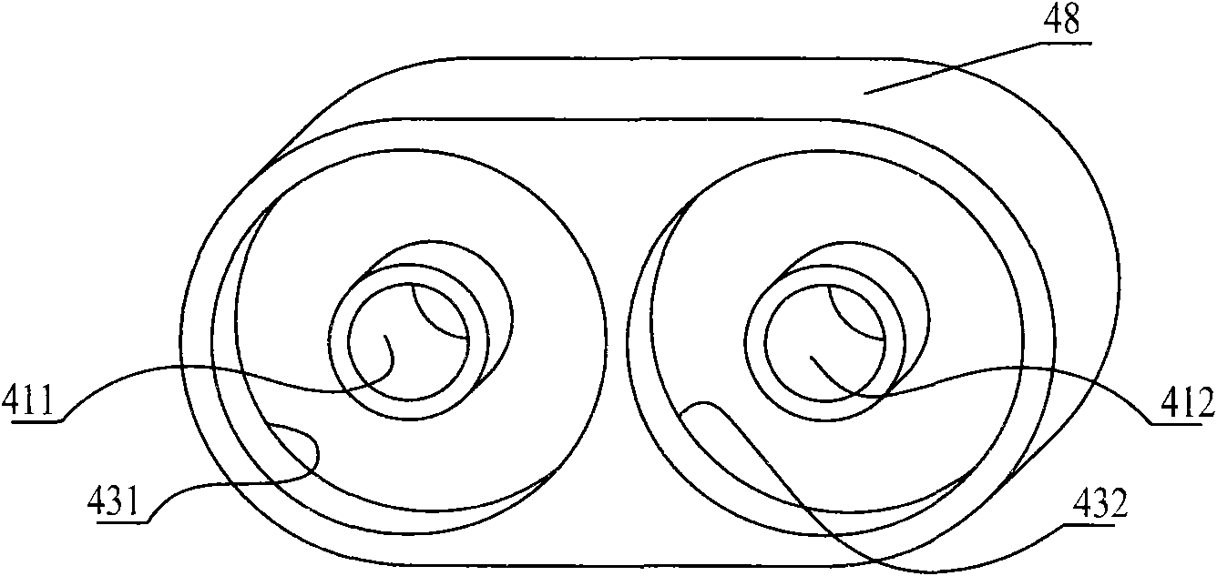 Compensation gear pump for annular spoke springs