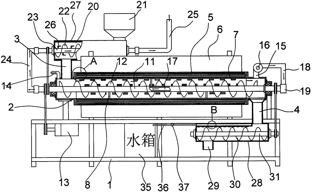 A soil thermal desorption repairing device