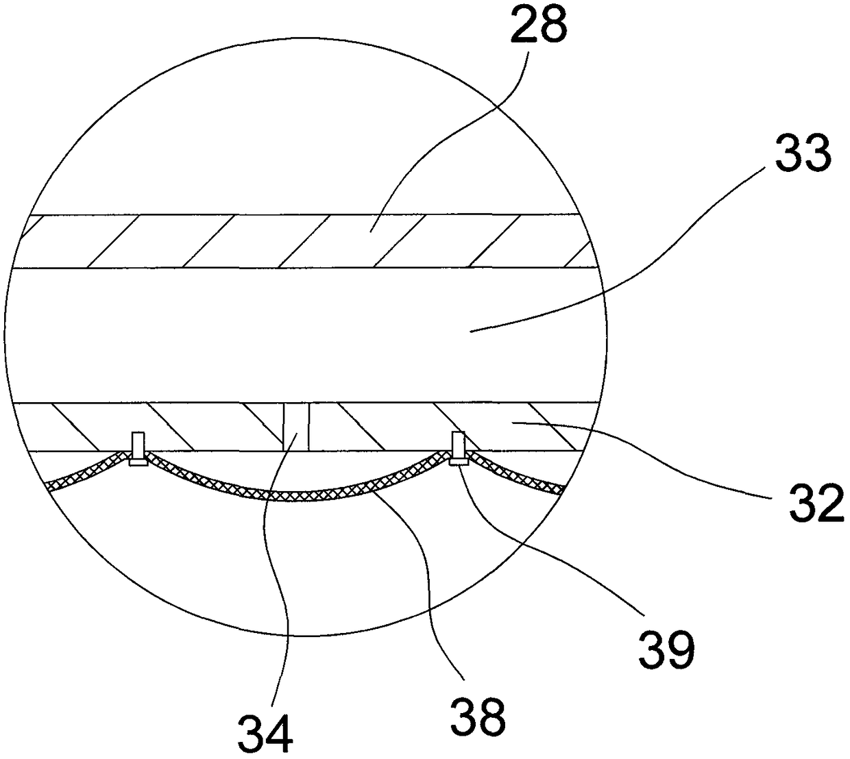 A soil thermal desorption repairing device