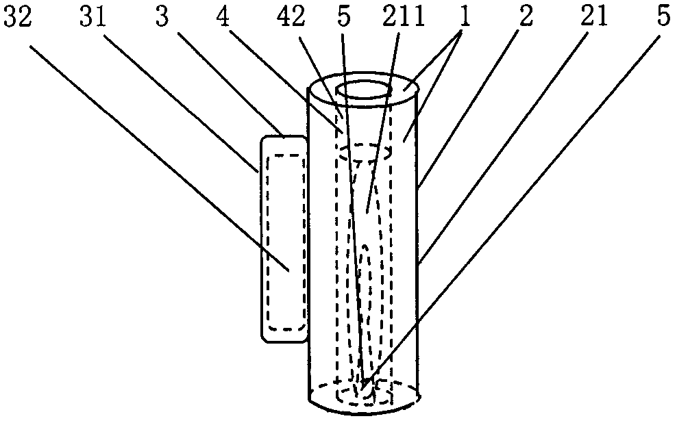 Graphene needle heating device