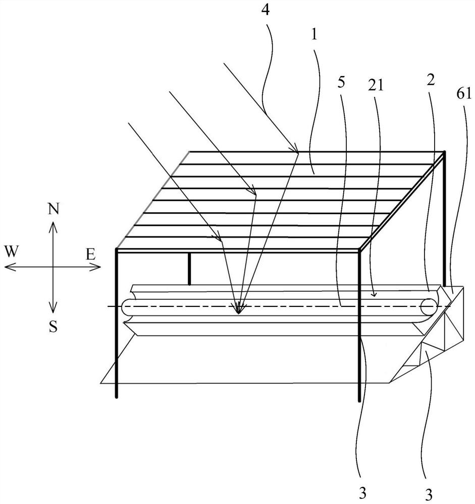 Transmission-type solar light condensing heat collection system