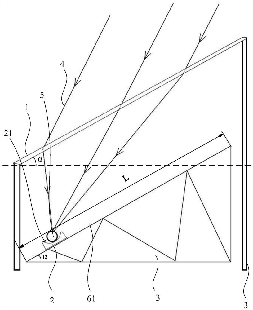 Transmission-type solar light condensing heat collection system