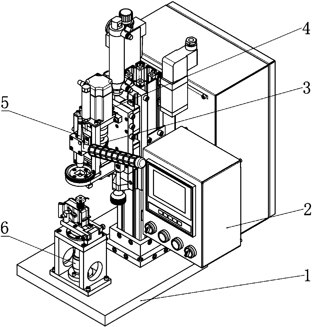 A dual-mode muffler valve automatic pre-twist welding detection equipment