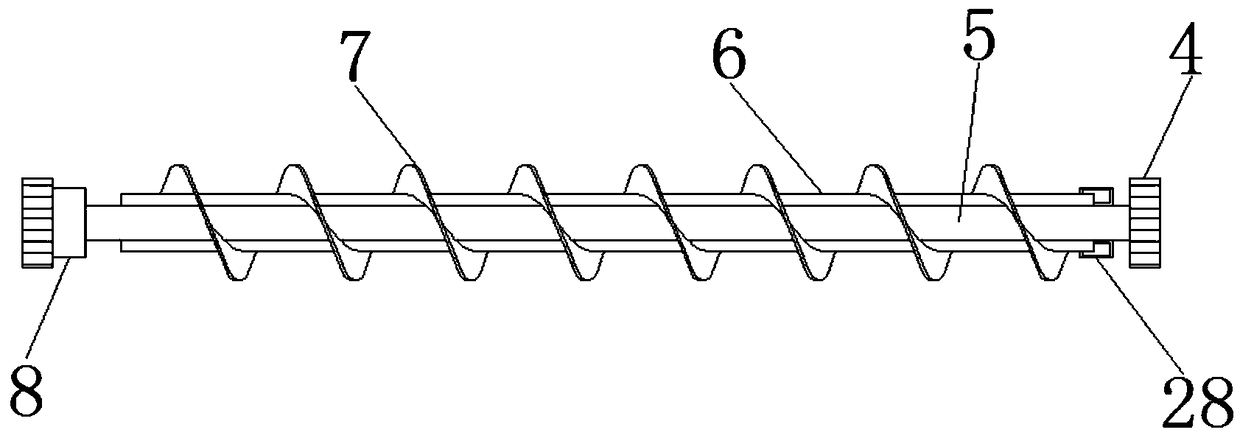 Spiral conveyor for feed processing