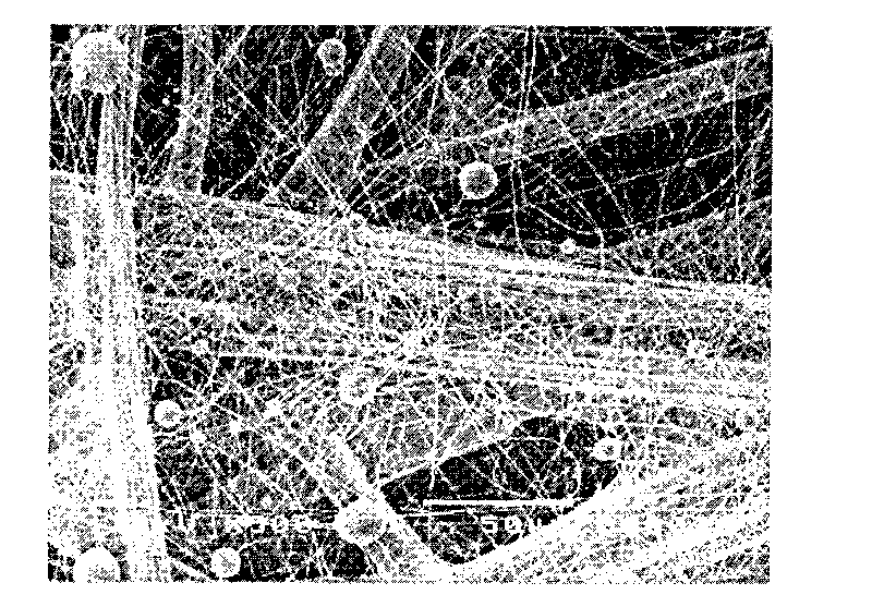 Nano fiber and glass fiber composite filter material and preparation method thereof