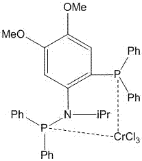 A kind of coordination type catalyst and the method for using the ethylene oligomerization of the catalyst to co-produce 1-hexene and 1-octene