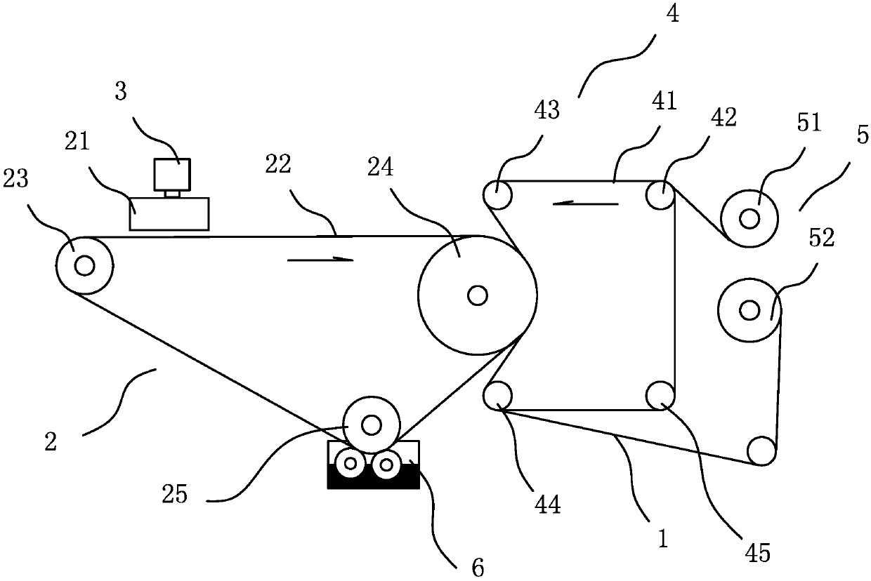 Paper-free digital transfer printing inkjet printer and transfer printing method