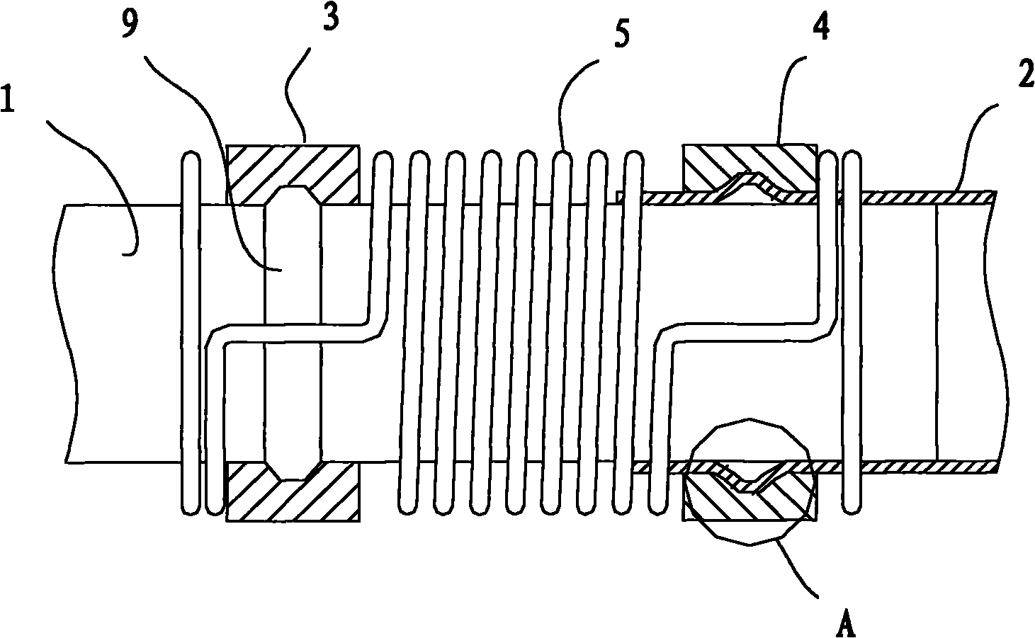 Pipeline connection structure of heat exchanger