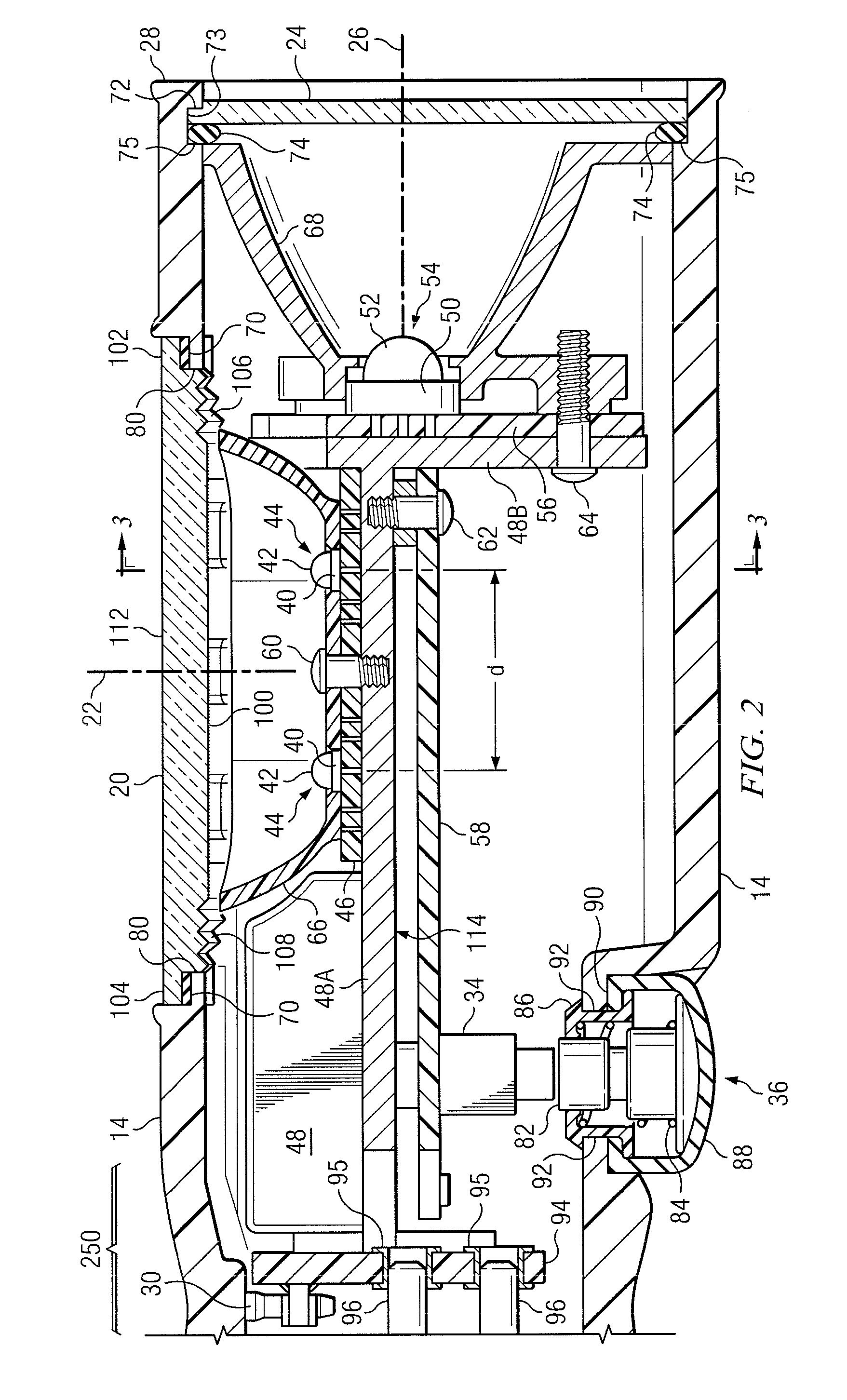 Self-Aligning Construction for Flashlight Products