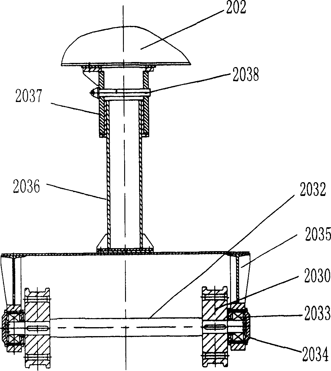 Tunnel pipe transporting mounting vehicle