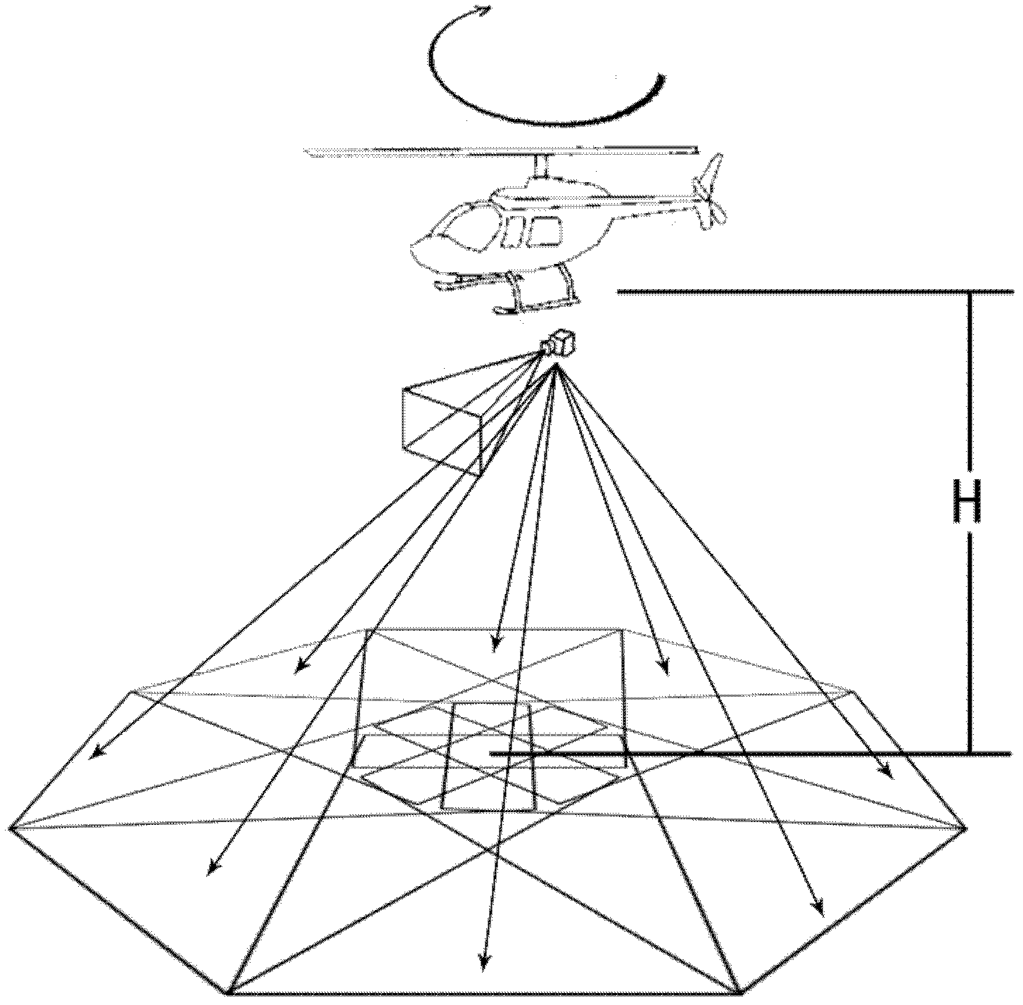 Method for manufacturing 360-degree air panoramic interactive roam system based on unmanned helicopter aerial shooting