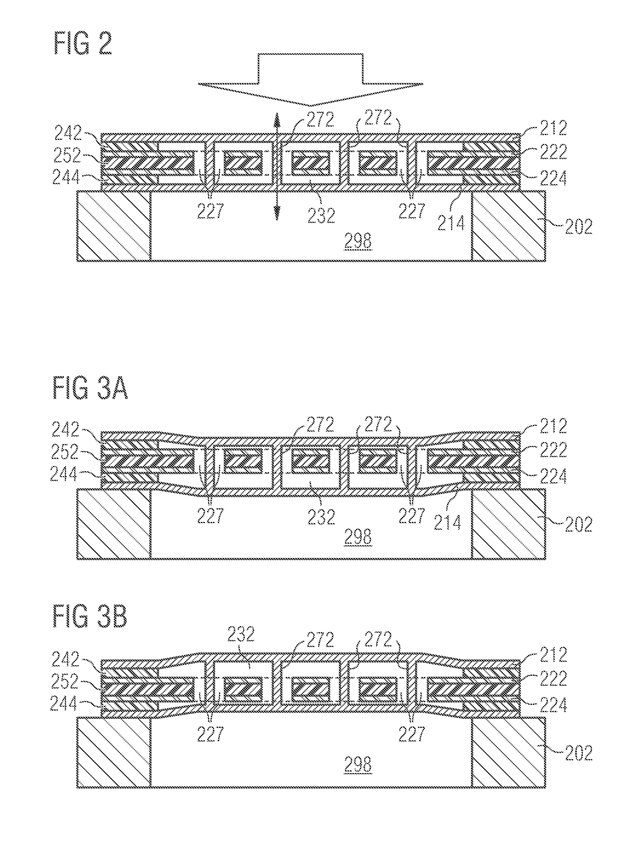 MEMS microphone with low pressure region between diaphragm and counter electrode