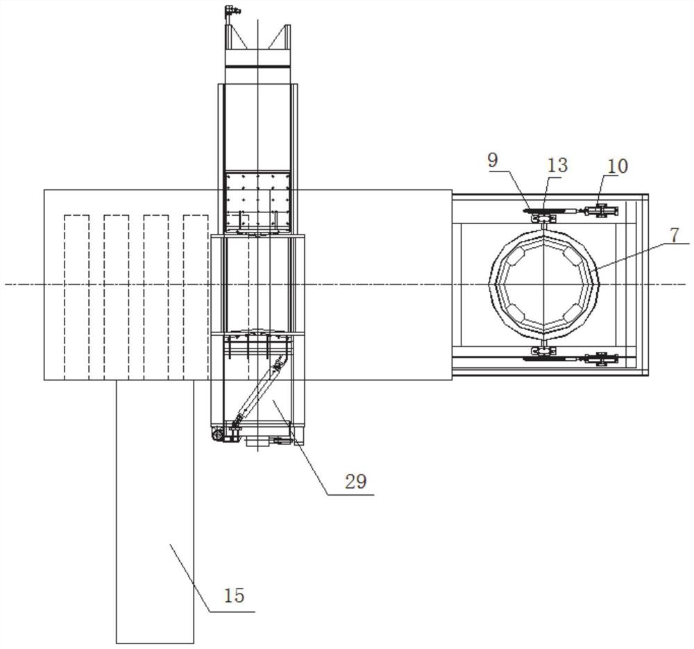 Automatic unpacking, unloading and recycling device for ton bags and working method