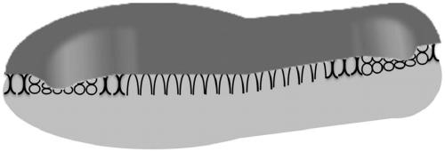 3D printed diabetic foot insole based on plantar pressure distribution and air permeability and preparation method thereof