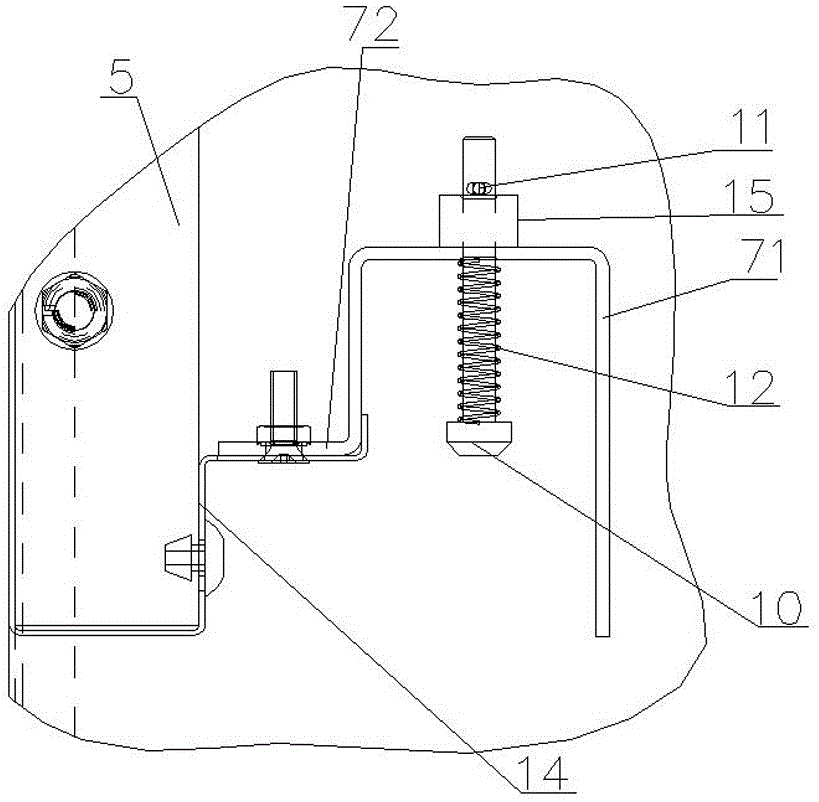 Elevator decorative suspended ceiling with top core convenient to replace