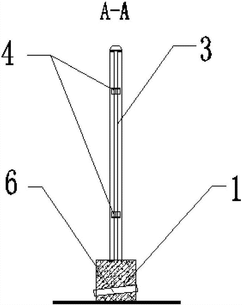 Fabricated enclosing wall and construction method thereof