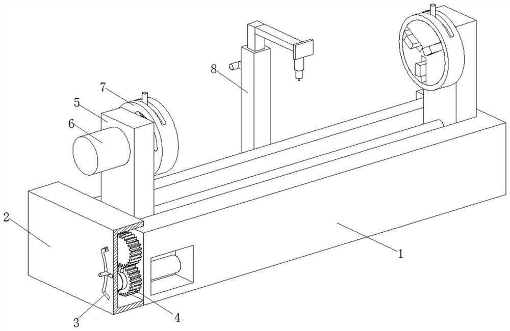 Mining machinery wheel shaft deflection measurement device