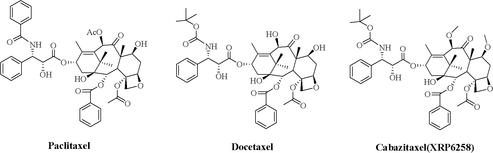 Preparation method of taxol anticancer drugs Cabazitaxel XRP6258