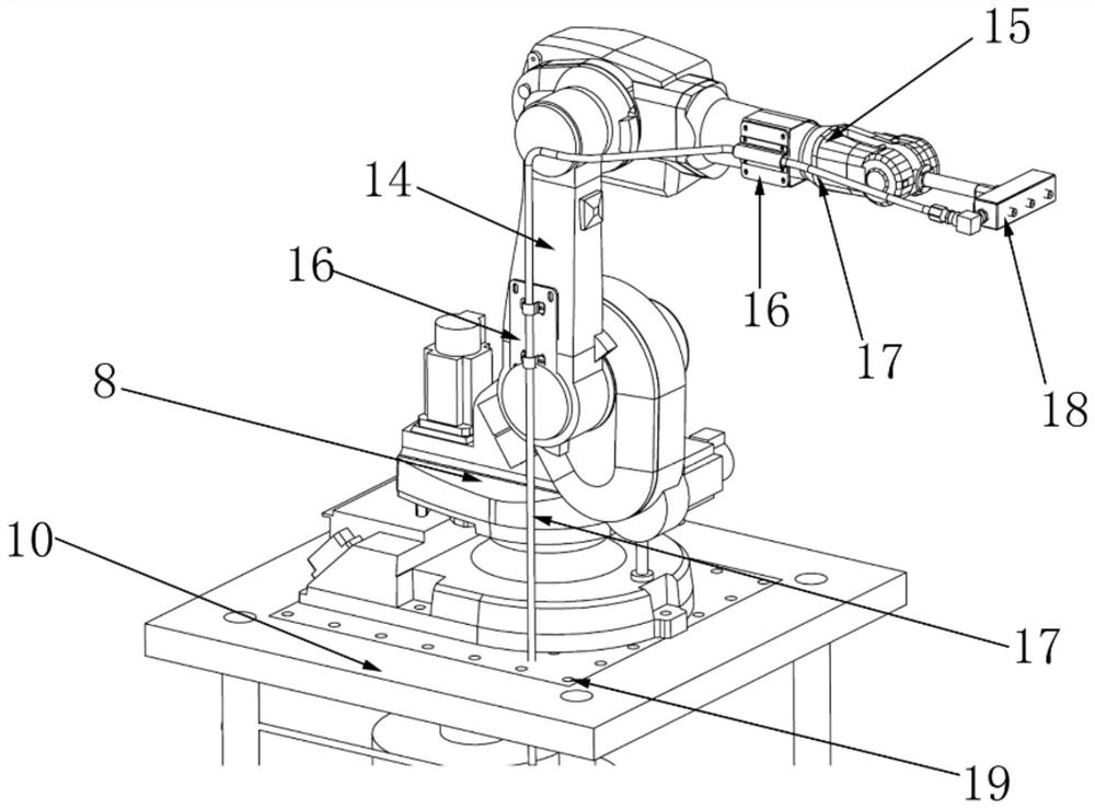 Non-contact airplane deicing anti-freezing drying device for ground