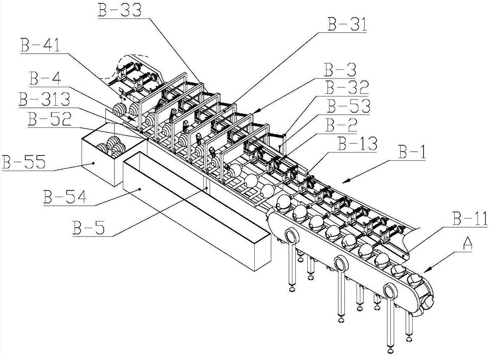 Integrated fruit-and-vegetable automatic peeling machine