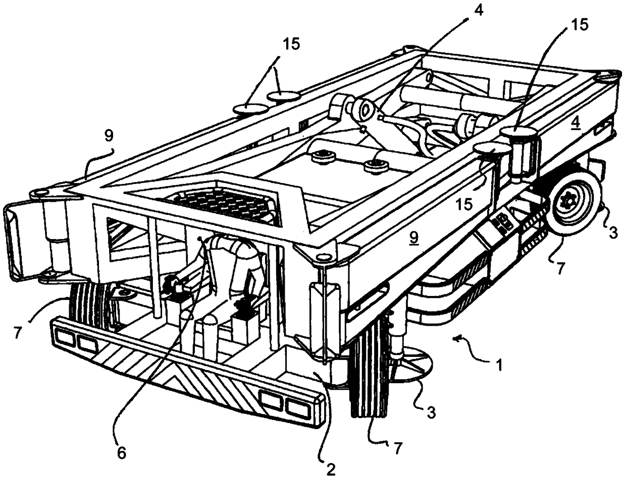 Method and apparatus for lifting deck panels carrying cars/trucks on a multi-deck pure car/truck carrier (pctc)