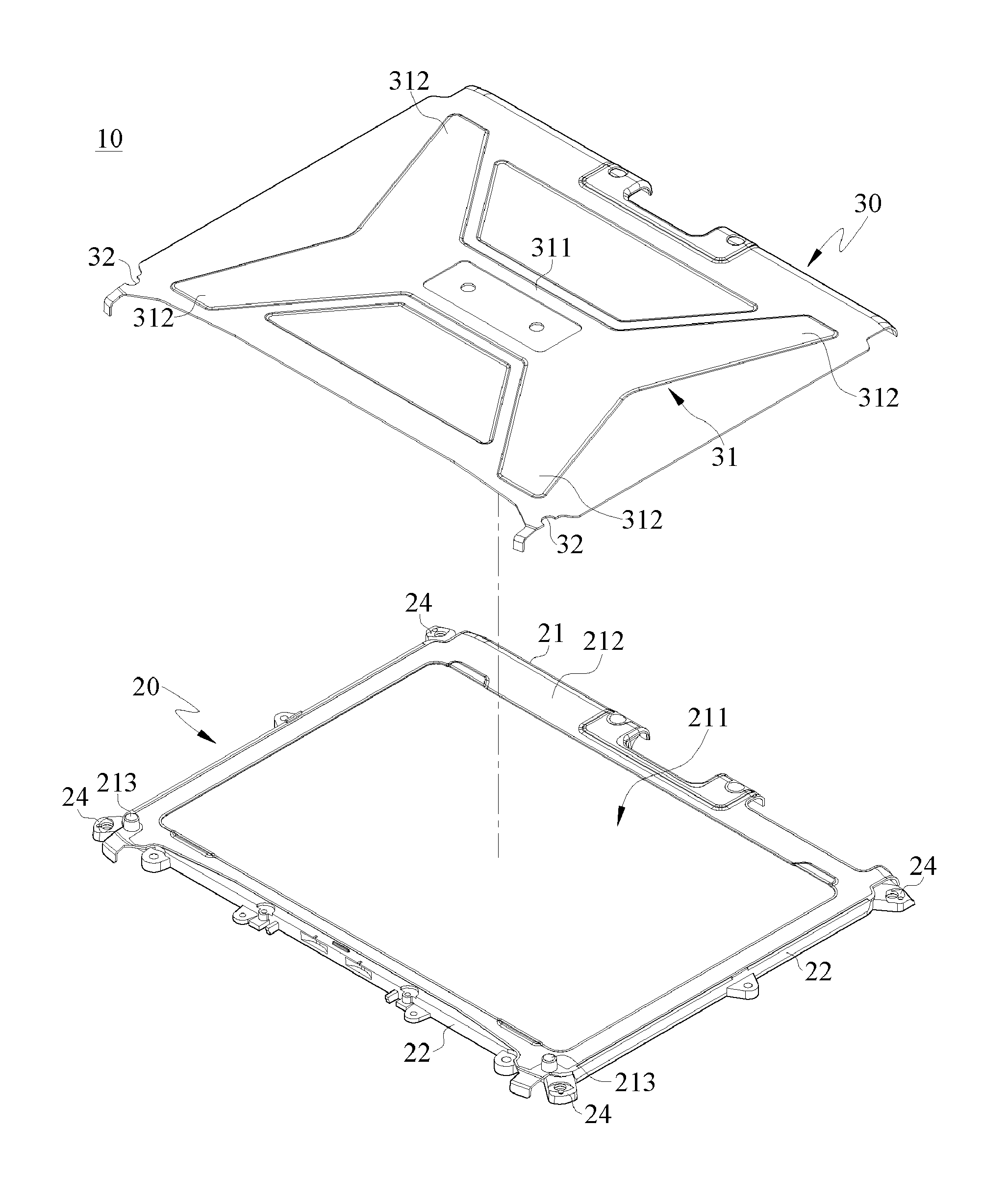 Composite casing structure