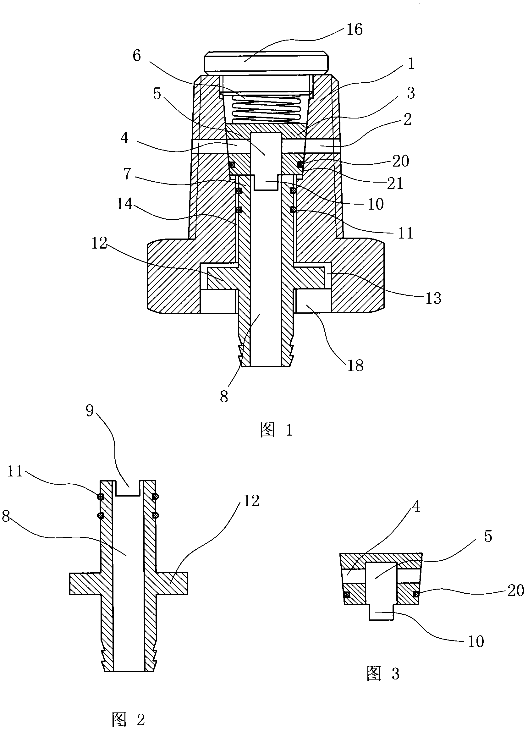 Detachment-free oil drainage bolt