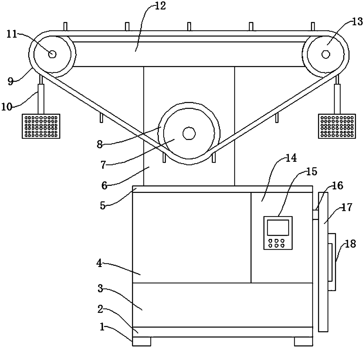 Stewing device for snail noodle processing