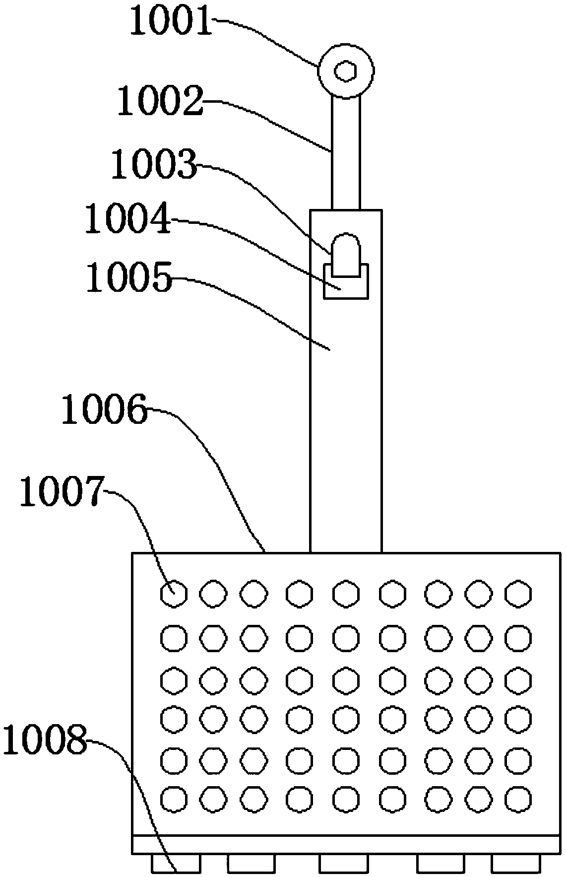 Stewing device for snail noodle processing