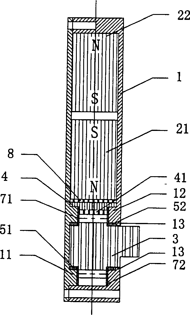 Strong magnetic turning plate bed hinge