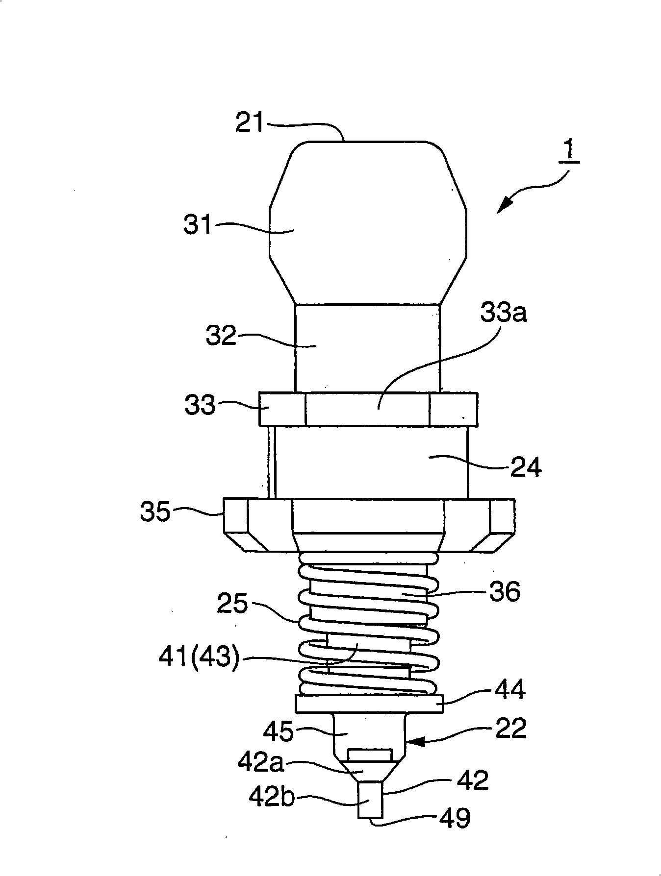 Suction nozzle and surface mounting machine