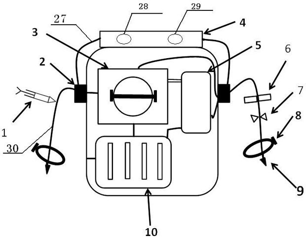 A device for capturing, processing and reinfusing circulating tumor cells to stimulate immunity and its application