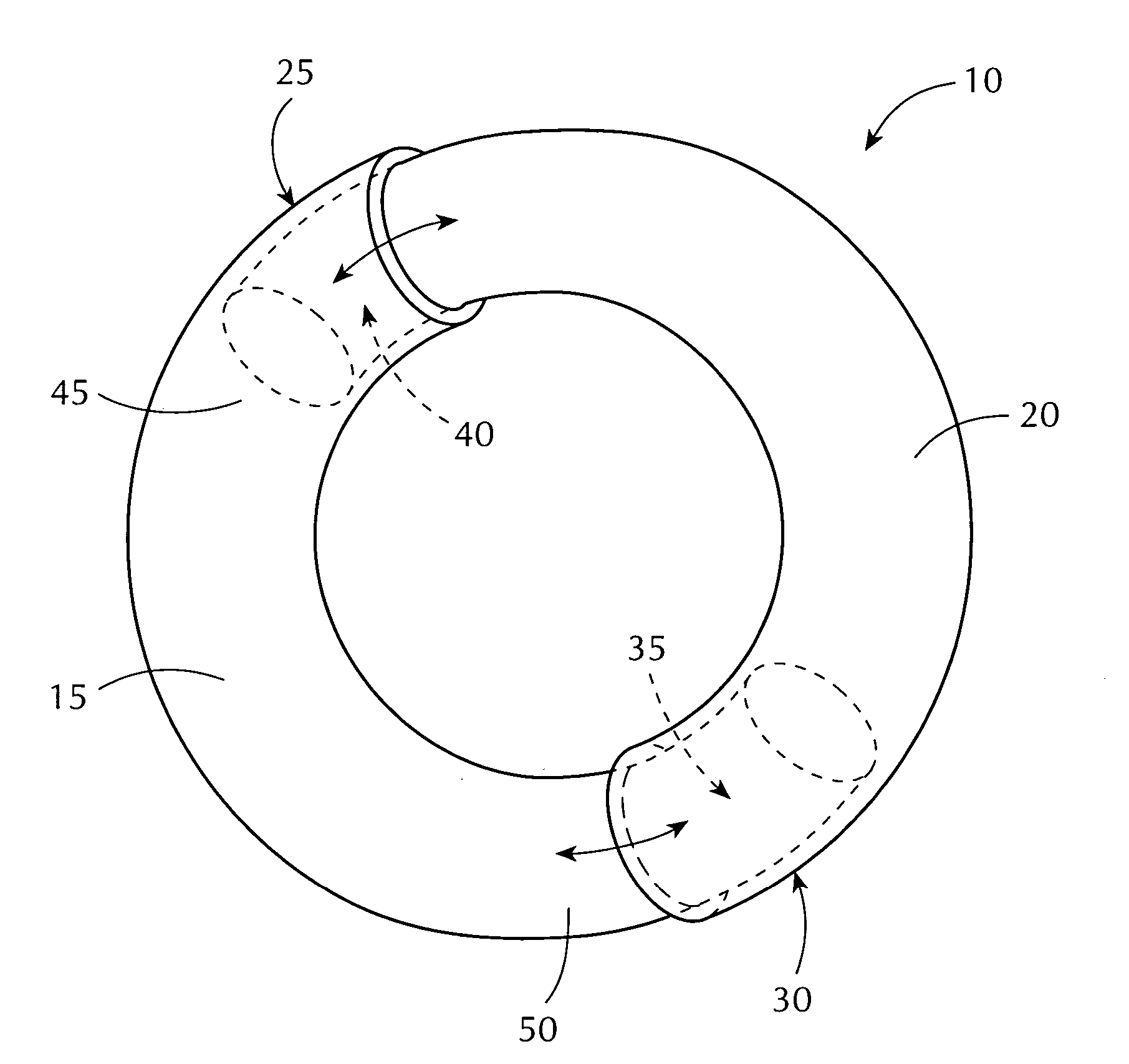 Magnetically attractable components for self-sizing jewelry articles