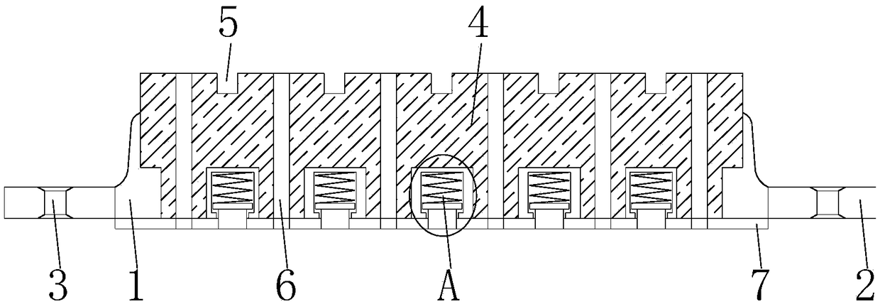 Pillow type brake pad and application method thereof