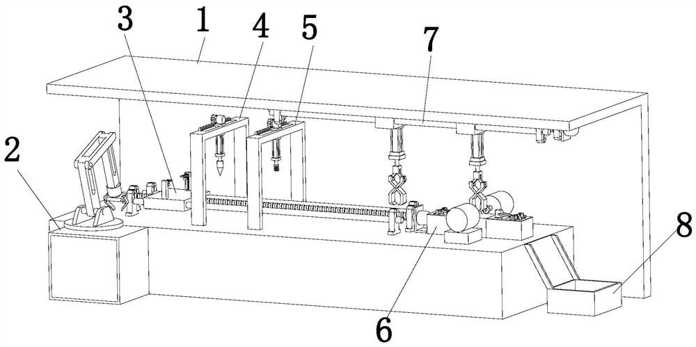 Automatic machining process for special-shaped iron sheet