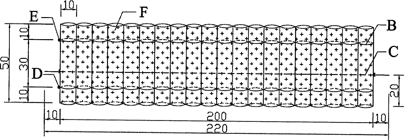 Solid ecological repairing bamboo raft member in riverbank and manufacturing method thereof