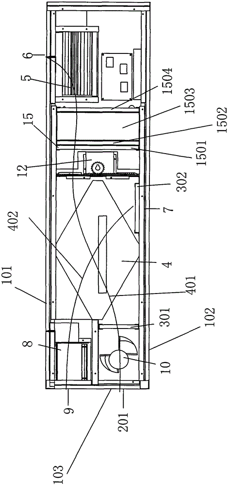 A wall-mounted fresh air purifier