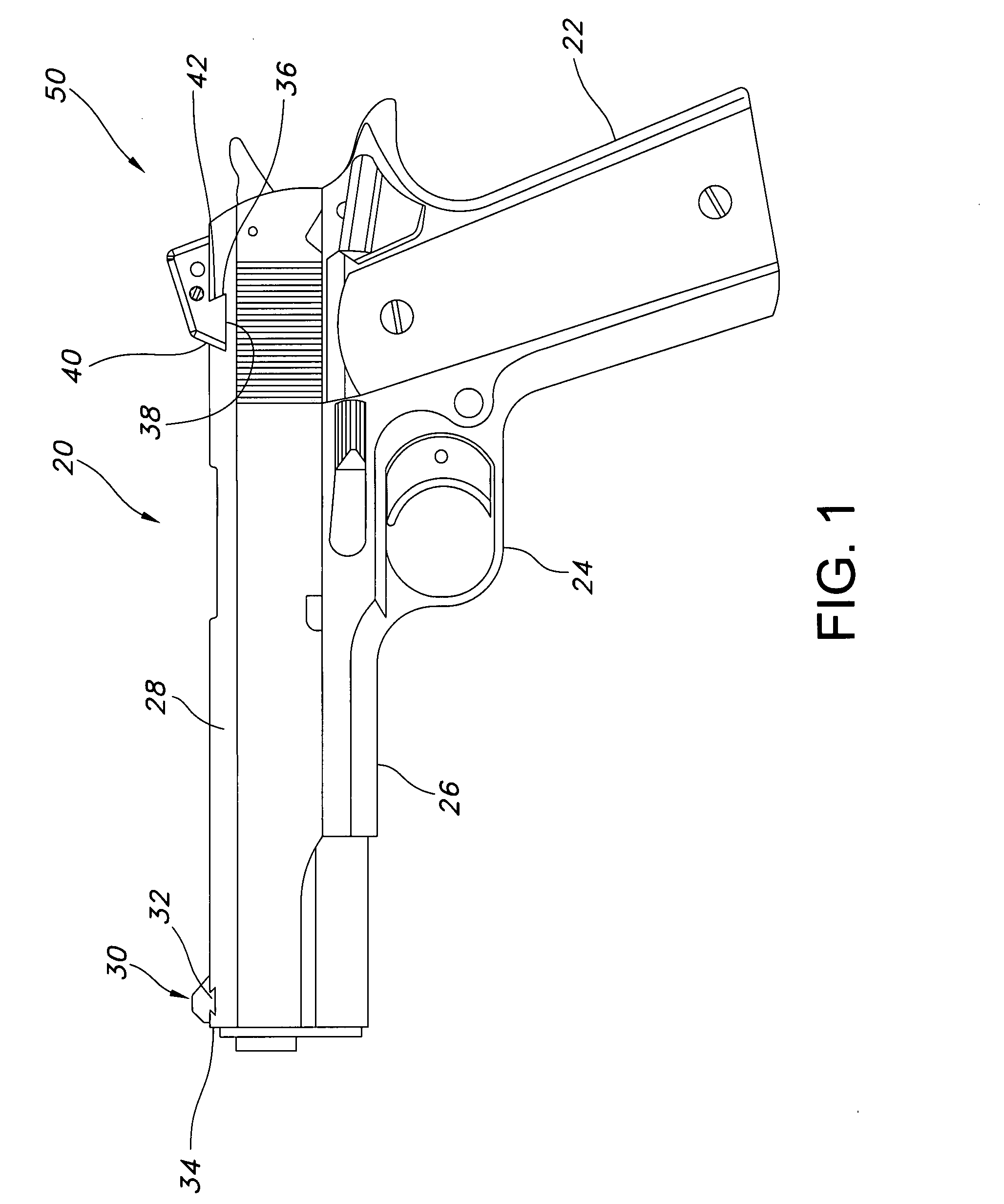 Adjustable rear pistol sight