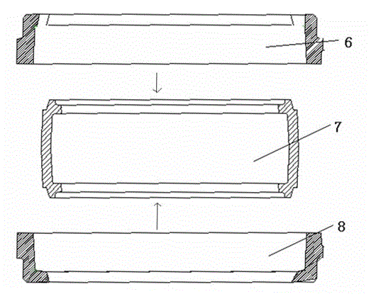 Method for preparing rounded pre-vulcanized tyre surface of giant-scale tyre for mining by screw-type pushing-in process